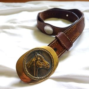 Vintage 1978 BTS Horse belt buckle